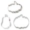Pumpkin Cookie Cutter 3 Pc Set, CookieCutter.com, Tin Plated Steel, Handmade in the USA